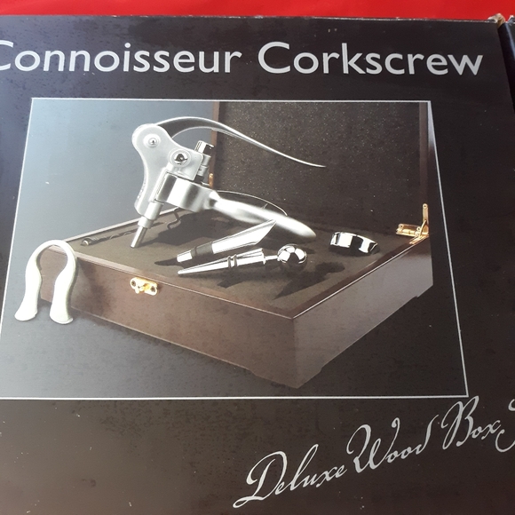 New Box Connoisseur Corkscrew Gift Set..wine Lover - Picture 1 of 3
